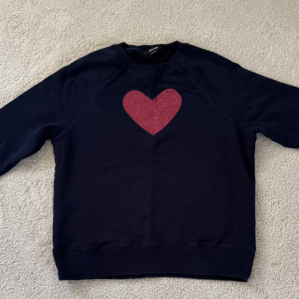 Zadig & Voltaire Navy Crewneck Sweatshirt